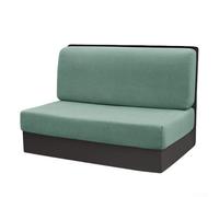 2 fundas de sofá elásticas extraíbles y lavables para asientos de remolque, cámper, caravana, con material de microfibra suave y ajuste seguro elástico (verde)