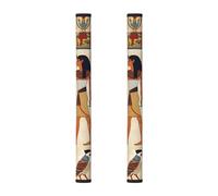 2 fundas egipcias vintage para manija de puerta de refrigerador, cubierta de manija de electrodomésticos de cocina antigua para nevera, microondas, estufa, horno, lavavajillas