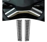 2 fundas inferiores de fibra de carbono para volante, 2 piezas de carbono. Características: 2 Fácil instalación con cinta en la parte posterior. Gracias por tu comprensión