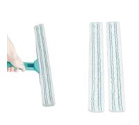 2 Fundas Microfibra para limpiador para ventanas para leifheit XL | Microfibra para premium, alta absorción, para elimina suciedad y grasa, deja cristales impecables, compatible para leifheit