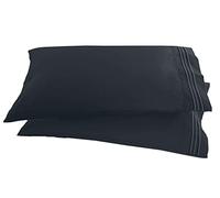2 fundas para almohadas, elegantes y confortables de 1500 hilos, diseño de cadena, calidad egipcia, seda lujosa de calidad, hipoalergénicas, resistentes al desteñido y a las arrugas. Todos los tamaños y colores