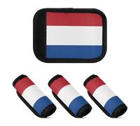 2 fundas para asa de equipaje, suaves y cómodas, para maleta, bolsa de viaje, Bandera de los Países Bajos, one sizex2