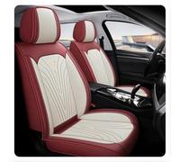 2 Fundas para Asientos de Coche, para Seat Alhambra 2016-2021 Dobladillos Elásticos, Compatibles con Airbags Laterales, Aptos para Lavadora,B Red