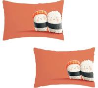 2 Fundas para Cojines 50 x 70 cm Comida Funda Cojín Almohada Funda de Almohada del Decorativos Tela de Terciopelo Cojin Sofa y Cama Cushion Covers Cremallera Oculta Jardín Exterior Verano Arroz I0P-55