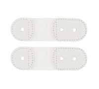 2 Fundas para Cordones de Patinaje Artístico de 9,9 Cm X 3 Cm. Protección para Botas de Patinaje, Aptas para Danza, Todos Los Tamaños de Calzado, Acti, Blanco