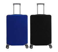 2 Fundas para Equipaje, Fundas Protectoras De Equipaje De Alta Elasticidad Engrosadas, Fundas Protectoras Reutilizables contra El Polvo, Accesorios De Viaje (Negro, Azul).