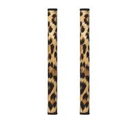 2 fundas para manija de puerta de refrigerador con estampado de leopardo retro, piel de jirafa, cubierta para manija de electrodomésticos de cocina, nevera, microondas, estufa, horno, lavavajillas