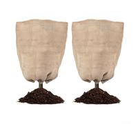 2 fundas para plantas para protección contra heladas hechas de lino, cubiertas aislantes para proteger plantas y árboles de las duras condiciones invernales (32 x 40 pulgadas)