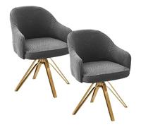 2 fundas para sillas con reposabrazos, funda extraíble para silla, jacquard, elástica, lavable, respaldo para silla de oficina, comedor, tocador, silla de cocina