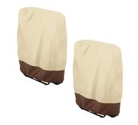 2 fundas para sillas de jardín, impermeables, de gravedad cero, plegables, para patio, 28 pulgadas de ancho x 13 pulgadas de profundidad x 43 pulgadas de alto, impermeable, anti-UV, funda para tumbona
