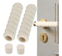 2 fundas protectoras para manijas de puerta, esponja anticolisión en espiral para niños, cubierta protectora anticolisión para manija de puerta, cubierta protectora suave y de alta resistencia para