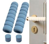 2 fundas protectoras para manijas de puerta, esponja anticolisión en espiral para niños, cubierta protectora anticolisión para manija de puerta, cubierta protectora suave y de alta resistencia para