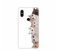 2 fundas protectoras ultrafinas de TPU suave con dibujos animados para Xiaomi Mi MIX 3 TYPE YYQM