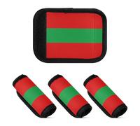 2 fundas únicas para asa de equipaje para maletas, Bandera de Guinea Ecuatorial, one sizex4