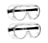 2 gafas de protección, gafas protectoras, antipolvo y antiniebla, gafas protectoras para usuarios de gafas, gafas de seguridad con alta transparencia, gafas de seguridad para actividades al aire libre