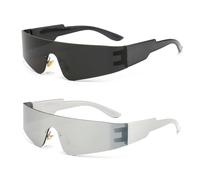 2 Gafas De Sol, Gafas De Sol De Una Pieza, Accesorios Divertidos Para Ojos De Fiesta, Gafas De Sombra Para Exteriores, Adecuadas Para Citas, Campamentos, Picnic.