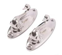 2 ganchos de cortina de aleación de zinc, ganchos de pared de bronce, soportes decorativos para cortinas, forma de pájaro creativo, estantes de apoyo resistentes para la vida (plata)