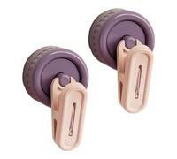 2 ganchos de pared con base de succión giratoria, soportes ajustables resistentes al agua, diseños antideslizantes, soportes para estantes de ducha, clips adhesivos de fuerte agarre para estantes de