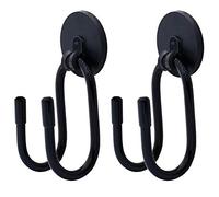 2 ganchos magnéticos magnéticos magnéticos de almacenamiento para sombrero de vaquero, sombrero duro, cables, herramientas, bolsas, toallas, zapatos, juguetes, paraguas, gorra, etc. Imán fuerte