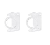 2 ganchos para barra de cortina de fácil instalación, soportes adhesivos para postes de cortina, no requiere taladrar, soportes de fijación para barra de cortina
