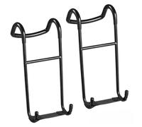 2 ganchos para detectar mancuernas, capacidad de carga, soporte para mancuernas de alta resistencia para press de banca, práctico y resistente soporte para barra de metal para ejercicio en el gi