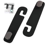 2 ganchos resistentes para reposacabezas, ganchos universales para coche de piel, ganchos universales para reposacabezas de asiento trasero de coche, para bolso de mano, bolsas de compras, accesorios