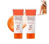 2 gel de bronceado naranja con SPF 30, gel intensivo para Face & Body, Effective in Solariums and Outdoors, Sun Protection
