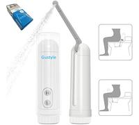 [2ª generación] bidé portátil de viaje por gustyle, IPX7 impermeable eléctrico bidé pulverizador con boquilla de descompresión película y automático 180 Degree ajuste (140ml)