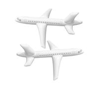 2 globos de avión, globos inflables grandes, juguetes inflables de 1 metro, globos de decoración de dibujos animados para habitación de niños, decoraciones de fiesta de cumpleaños (blanco)