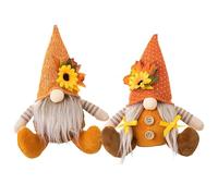 2 gnomos de otoño de 7.8 pulgadas, gnomos de Acción de Gracias, muñecas suecas escandinavas, gnomos de otoño, gnomos de Acción de Gracias, decoración de mesa de otoño para el hogar