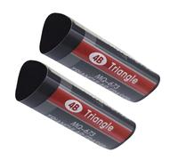 2 gomas de borrar de exámenes para estudiantes, goma triangular, borrador ergonómico fácil para estudiantes, artistas, dibujo, borrador, examen estudiantil