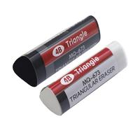 2 gomas de borrar de exámenes para estudiantes, goma triangular, borrador ergonómico fácil para estudiantes, artistas, dibujo, borrador, examen estudiantil