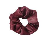 2 gomas elásticas de seda para el cabello, coletero liso para el pelo, anillos suaves, bandas de goma, coletas, accesorios para el cabello para mujeres cada día, color burdeos