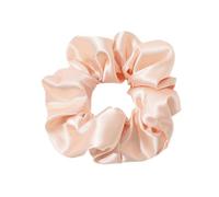 2 gomas elásticas de seda para el cabello, coletero liso para el pelo, anillos suaves, gomas de goma, coletas, accesorios para el cabello para mujeres cada día, color naranja y rosa