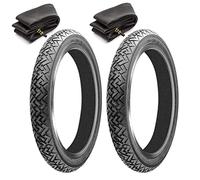 2 Gomas neumáticos neumáticos Vintage + 2 cuartos Moto Scooter 2.25 - 18