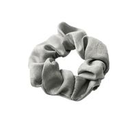 2 gomas para el pelo para mujer, 5 cm de ancho, goma de satén, anillos elásticos monocromáticos, accesorios para el pelo para mujeres, cuerdas suaves para niñas, color verde grisáceo