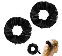 2 gomas para el pelo para mujer con cierre de cremallera, escondite de dinero para viajes, objetos de valor, playa, gadget, escondite de dinero, gadgets de viaje