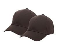 2 gorras de béisbol de verano al aire libre para hombre y mujer, color casual, para verano, gorras de béisbol para mujer, sombreros de moda para otoño, café, Talla única