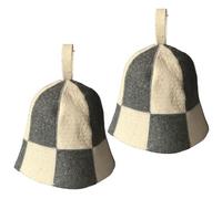 2 gorros de sauna de fieltro de lana para hombre y mujer, gorro aislante ecológico para spa, baño de vapor y baño público. Gorro de sauna para mujer. de para hombre.