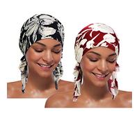 2 gorros turbantes para la quimioterapia, diademas preatadas para mujer - - Talla única
