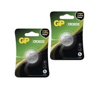 2 GP CR3032 Batería De Litio 3V Moneda Celular Botón DL3032 CHINA Exp 2031 1bl