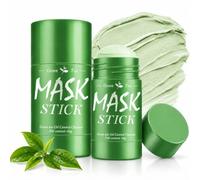 2 Green Mask Stick, Máscara Té Verde, Limpieza Profunda, Hidratante | Ayuda A Reducir La Brillance Y Los Puntos Negros, La Piel Se Siente Más Limpia Y Equilibrada