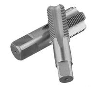 2 grifos de reparación de tuberías de fontanería para limpieza y reparación de roscas de 1/2 pulgada y 3/4 pulgadas, herramienta de grifo de tornillo de acero para mantenimiento de tuberías y