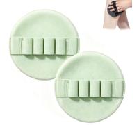 2 guantes de baño exfoliantes sin dolor, almohadilla exfoliante corporal reutilizable, exfoliante suave para eliminar la piel muerta, limpieza de poros y alisado áspero, verde