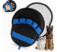 2 guantes de depilación de mascotas, guantes de cepillo mágico electrostático, guantes removedores de pelo de mascotas, guantes de aseo para perros y gatos, guantes de aseo para eliminar el pelo