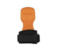 2 guantes protectores de palma de gimnasio con correas de elevación para peso muerto, remo, dominadas y más (amarillo, M)