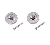 2 guías de cuerda de bajo eléctrico tornillos para afinación eficaz y gestión de cuerdas (plata)