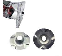 2 guías de plantilla para casquillo para recortadora 3701 3703 3709, enrutador de metal para accesorios de guía de borde compatibles con máquina de recortar, color plateado