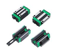 2 guías lineales cuadradas HGR20 + 4 bloques deslizantes HGH20CA HGW20CC con brida for fresadora CNC(2Rail 4PCS HGH20CA,450mm)