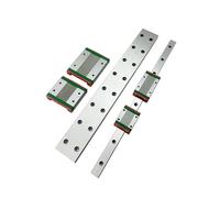 2 guías lineales en miniatura de 100-1000 mm de largo + 4 bloques MGN9H/9C(MGN9Hx4,300mm x2)